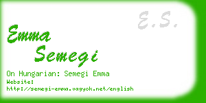 emma semegi business card
